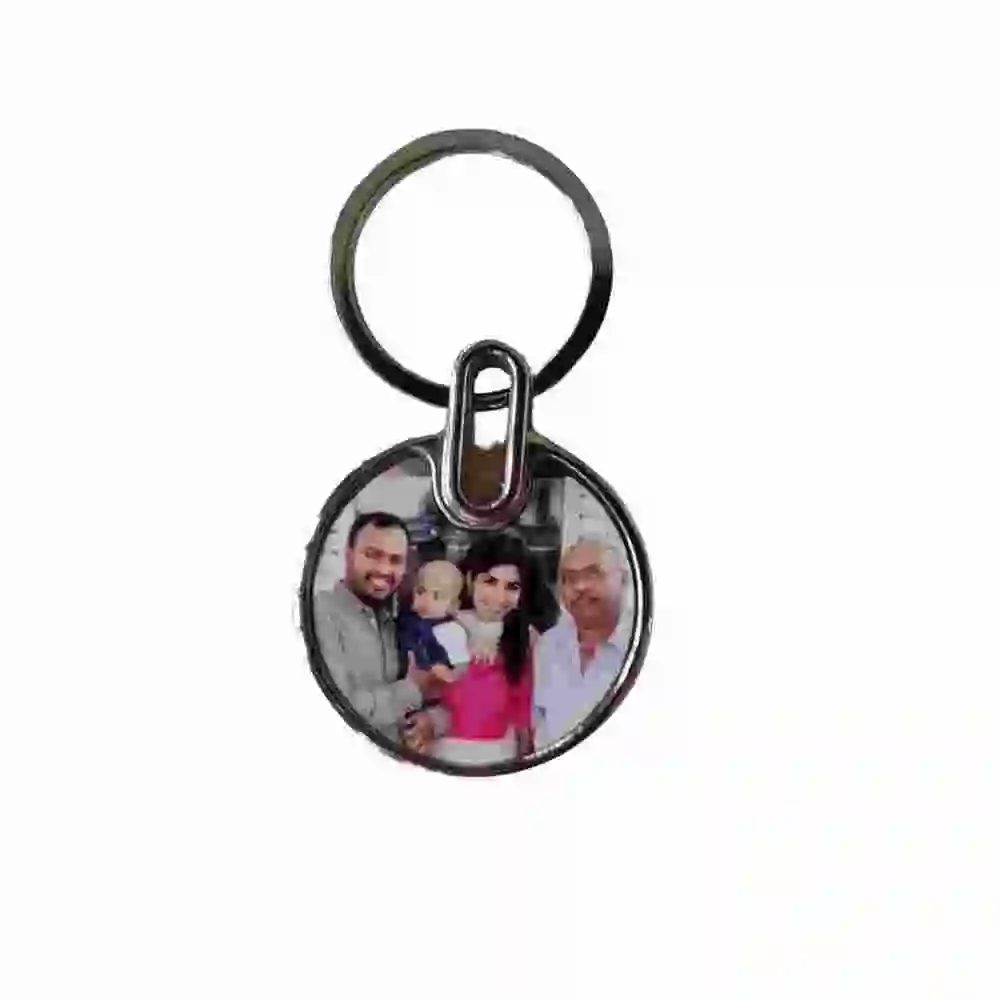 Personalized Metal Keychain with Photo